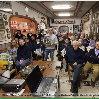 Biella, 2024 - “Festa de su Populu sardu” al Circolo con Gaetano Paterniti Martello - in arte Mr Bottle Italy Biella, 2024 - “Festa de su Populu sardu” al Circolo con Gaetano Paterniti Martello - in arte Mr Bottle Italy