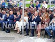 Ai Giardini Zumaglini un monumento per ricordare Francesco Cusano. Olivero: "Un'opera capace di parlare a tutti" FOTO e VIDEO Mattia Baù per newsbiella.it