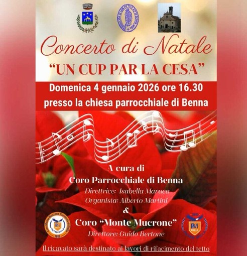 Benna, un concerto per raccogliere fondi per il rifacimento del tetto della chiesa