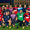 Nell'immagine: gli atleti e i dirigenti di Su Nuraghe-Pizza Flash e di FC Zen prima dell'amichevole disputata sul rinnovato campo sintetico di San Biagio Nell'immagine: gli atleti e i dirigenti di Su Nuraghe-Pizza Flash e di FC Zen prima dell'amichevole disputata sul rinnovato campo sintetico di San Biagio