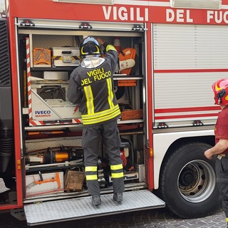Sandigliano, canna fumaria in fiamme, intervento dei Vigili del Fuoco, foto archivio