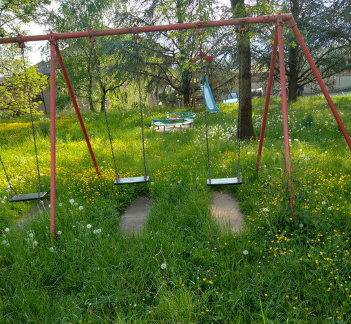Biella, Cossila San Grato, un lettore: "Aree gioco per i bambini sono invase dalle erbacce"