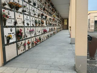 Ponderano: terminato l'intervento al cimitero