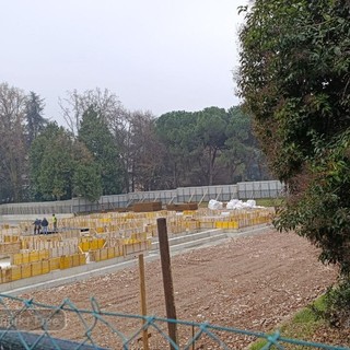 Nuova materna Cerruti, concessa la terza proroga: lavori in corso sulle strutture FOTO Mattia Baù per newsbiella.it