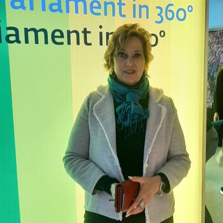 Il consigliere provinciale Barbara Cozzi a Strasburgo