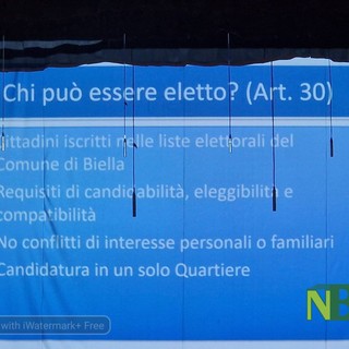 Biella, consigli di quartiere: martedì in consiglio si vota per il voto ai sedicenni Biella, consigli di quartiere: martedì in consiglio si vota per il voto ai sedicenni
