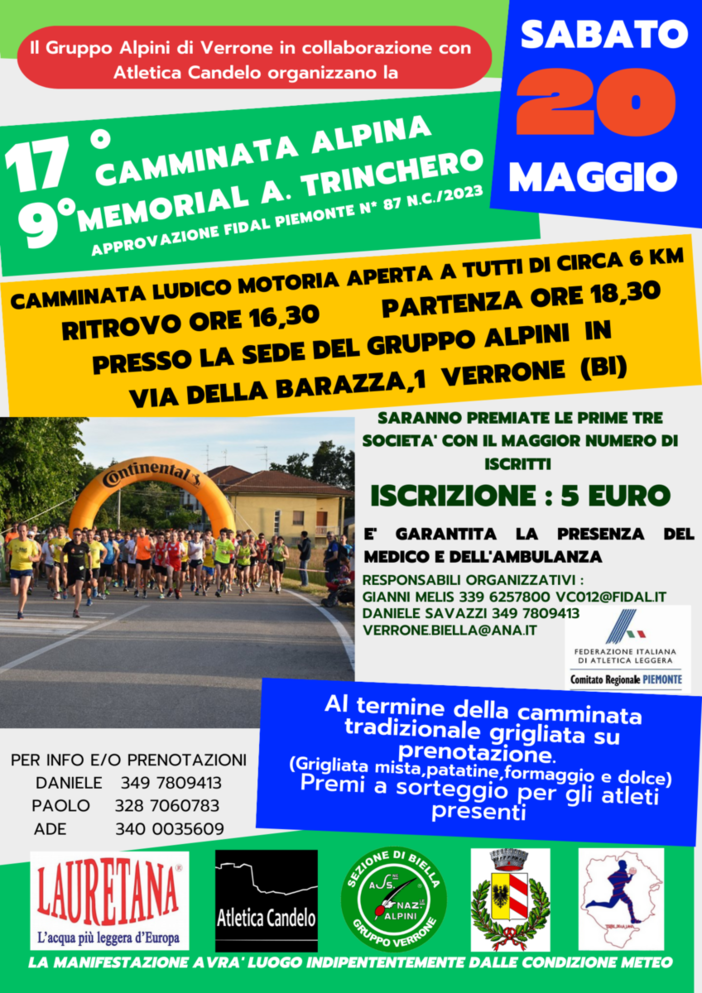 Al via la 17a camminata alpina a Verrone Al via la 17a camminata alpina a Verrone
