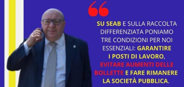 Seab, le tre condizioni essenziali per il sindaco Claudio Corradino