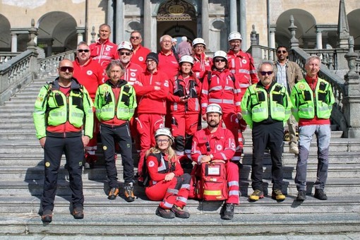 Oropa, esercitazione della Croce Rossa: simulati scenari di intervento in casi di emergenza (foto dalla pagina Facebook di Croce Rossa Italiana - Comitato di Biella)