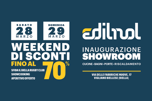 Weekend di sconti fino al 70% da Edilnol: il 28 e 29 marzo