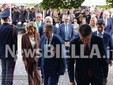 Ai Giardini Zumaglini un monumento per ricordare Francesco Cusano. Olivero: "Un'opera capace di parlare a tutti" FOTO e VIDEO Mattia Baù per newsbiella.it