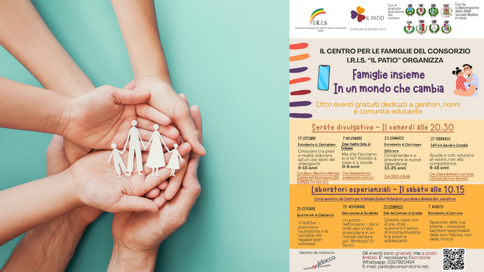 Centro per le Famiglie IRIS, presentata la rassegna “Famiglie insieme in un mondo che cambia” Centro per le Famiglie IRIS, presentata la rassegna “Famiglie insieme in un mondo che cambia”