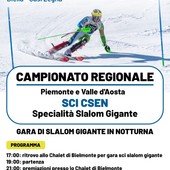 CSEN Biella, a Bielmonte lo Slalom Gigante in Notturna CSEN Biella, a Bielmonte lo Slalom Gigante in Notturna