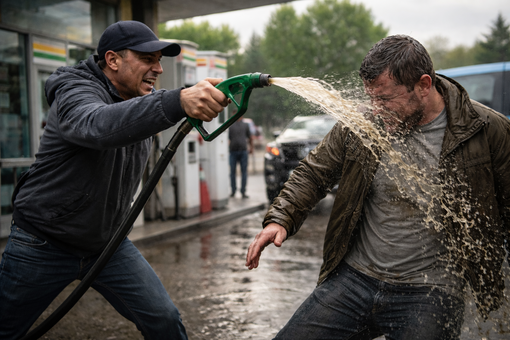 Lite al distributore di Cossato: spruzza gasolio contro un uomo - immagine di repertorio