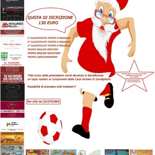 Calcio: Torneo natalizio a Sandigliano in ricordo di Angelo Pugliese