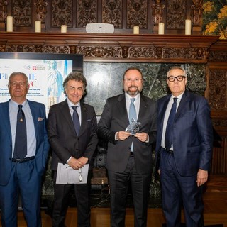 Eccellenza artigiana, "Piemonte chiama New York", protagonisti Confartigianato e A.N.Co.S., nella foto presso la  Columbus Citizens Foundation con il Console Generale Giuseppe Pastorelli