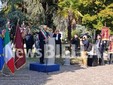Ai Giardini Zumaglini un monumento per ricordare Francesco Cusano. Olivero: "Un'opera capace di parlare a tutti" FOTO e VIDEO Mattia Baù per newsbiella.it