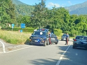 In foto, uno dei due incidenti avvenuti a Tollegno