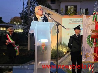 Moggio: “Un nuovo volto per il cuore di Cossato”, inaugurata la piazza dedicata a Virginia Angela Borrino FOTO Catia Ciccarelli per newsbiella.it