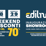 Weekend di sconti fino al 70% da Edilnol: il 28 e 29 marzo