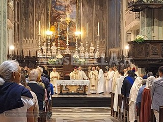 Corpus Domini a Biella: fedeli in processione dopo la Messa FOTO Nicola Rasolo per newsbiella.it