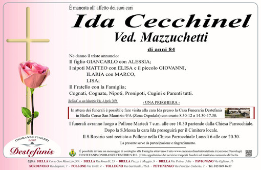 Ida Cecchinel, Ved. Mazzucchetti