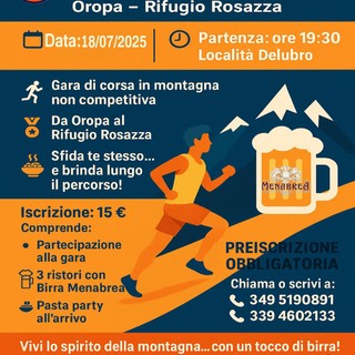 Oropa si prepara alla 1ª Crono Birra: corsa, montagna e birra biellese.