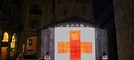 Giornata Mondiale della Croce Rossa e Mezzaluna Rossa, a Biella Battistero e cupola Oropa si illuminano di rosso (foto dalla pagina Facebook di Croce Rossa Italiana - Comitato di Biella)