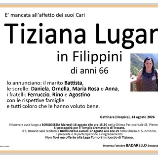 Tiaziana Lugani in Filippini Tiaziana Lugani in Filippini