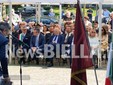 Ai Giardini Zumaglini un monumento per ricordare Francesco Cusano. Olivero: "Un'opera capace di parlare a tutti" FOTO e VIDEO Mattia Baù per newsbiella.it