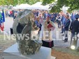 Ai Giardini Zumaglini un monumento per ricordare Francesco Cusano. Olivero: "Un'opera capace di parlare a tutti" FOTO e VIDEO Mattia Baù per newsbiella.it