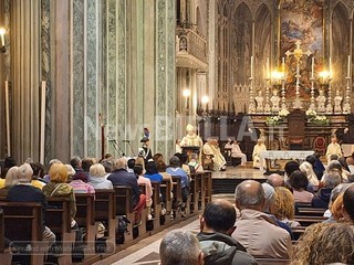 Corpus Domini a Biella: fedeli in processione dopo la Messa FOTO Nicola Rasolo per newsbiella.it