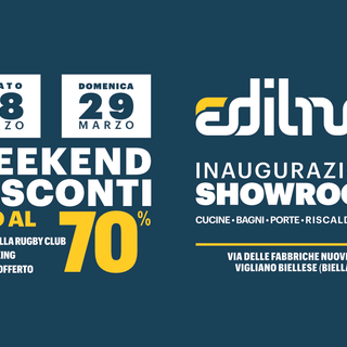 Weekend di sconti fino al 70% da Edilnol: il 28 e 29 marzo