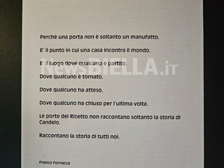 Al Ricetto inaugurata “Di porta in porta. Le porte del ricetto di Candelo raccontano il tempo” FOTO e VIDEO Angela Lobefaro per newsbiella.it