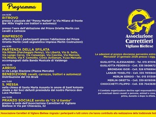 Festa di Sant’Antonio Abate: tradizione, fede e sfilata nel cuore di Vigliano