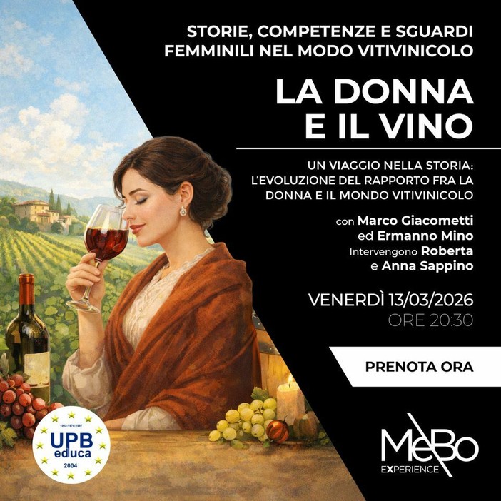 Biella, “La donna e il vino”: incontro con degustazione a MeBo Experience