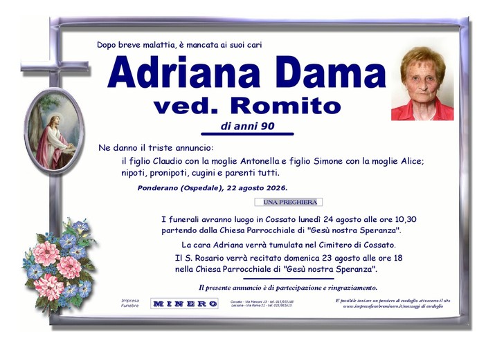 Adriana Dama, ved. Romito