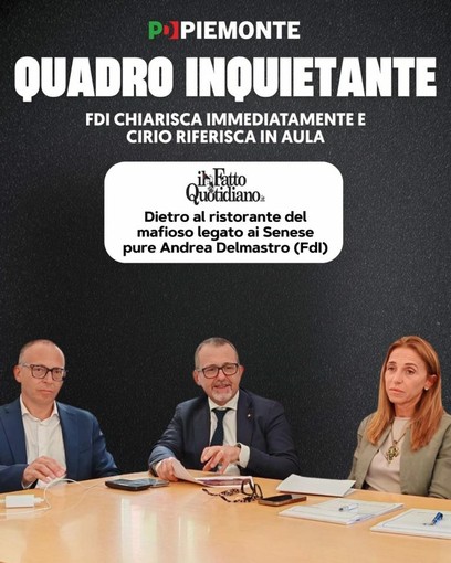 Pd in Regione: "Occorre la massima trasparenza", foto pag Pd Piemonte