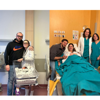 Sono Diana e Diego, l'ultima bimba nata all'ospedale di Biella nel 2025 e il primo del 2026