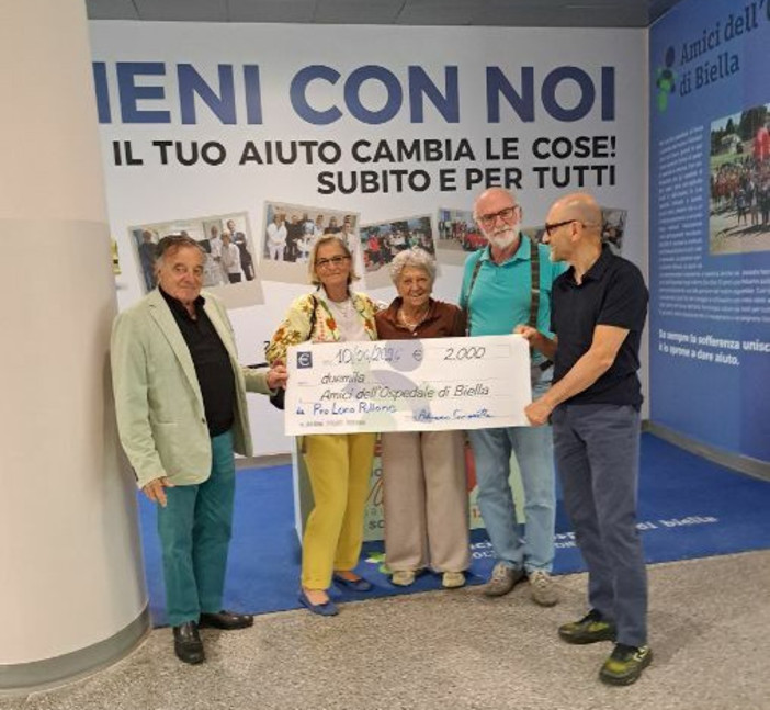 Biella, due nuove donazioni per l'Associazione Amici dell'Ospedale Biella, due nuove donazioni per l'Associazione Amici dell'Ospedale