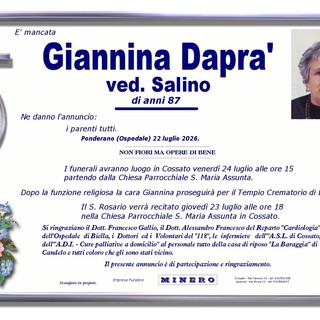Giannina Daprà, ved. Salino