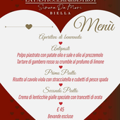 San Valentino, a Biella una cena romantica firmata Simone De Mori