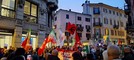 Biella, manifestazione in piazza Santa Marta dopo le dimissioni di Delmastro FOTO Nicola Rasolo per newsbiella.it