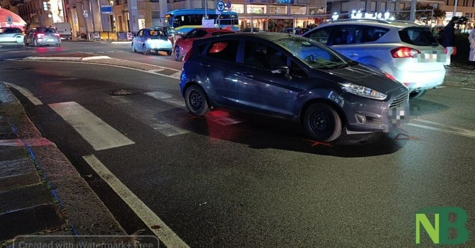 Biella, donna investita tra via Lamarmora e via Torino FOTO Mattia Baù per newsbiella.it