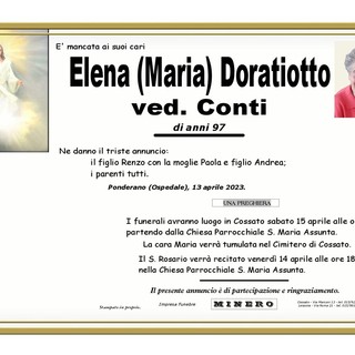 Elena (Maria) Doratiotto, Ved. Conti