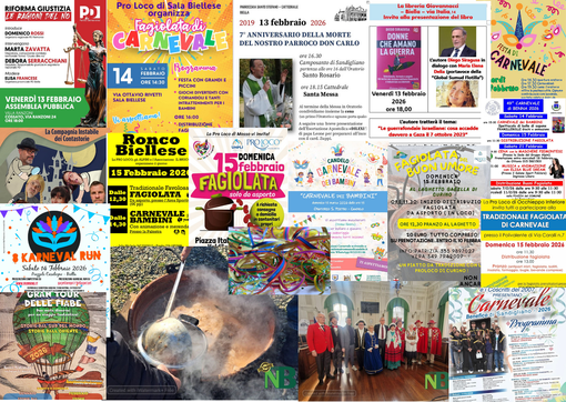 Tante cose da fare a Biella nel we del 13, 14 e 15 febbraio