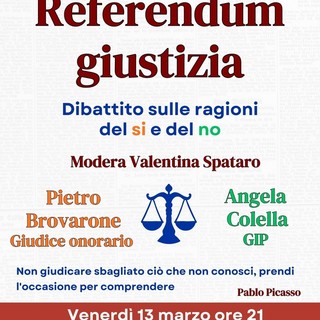 Occhieppo Inferiore, dibattito pubblico sul referendum sulla giustizia