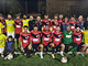 Nell’immagine, gli atleti e i dirigenti di Su Nuraghe-Pizza Flash ed Escile Team prima dell’amichevole disputata sul rinnovato campo sintetico di San Biagio.