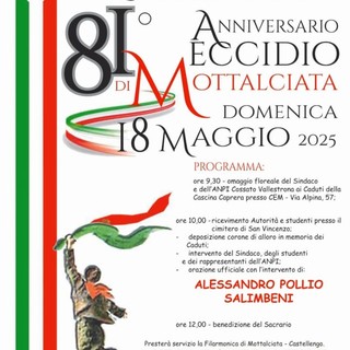 Mottalciata ricorda l’eccidio: domenica la commemorazione dell’81° anniversario. Mottalciata ricorda l’eccidio: domenica la commemorazione dell’81° anniversario.