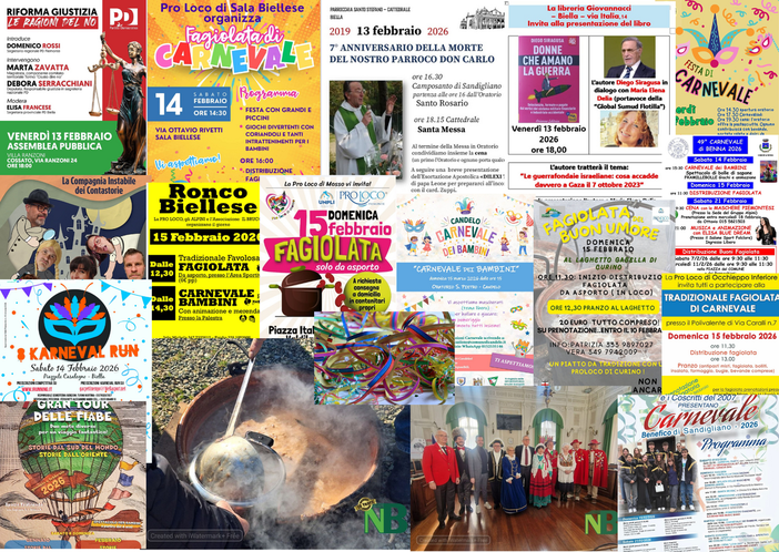 Tante cose da fare a Biella nel we del 13, 14 e 15 febbraio